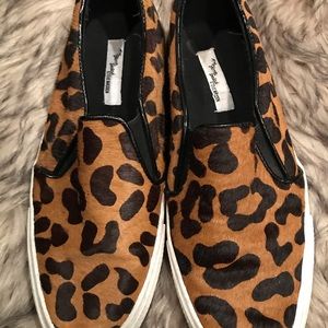 Steve Madden Leopard Print Slip On Sneakers